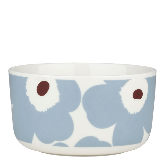 Marimekko - Unikko Skål 50 cl Blå/Vit