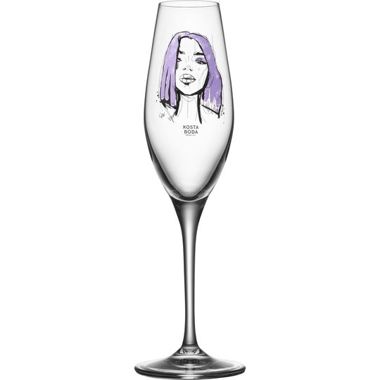 Kosta Boda All About You Forever Mine Champagneglas 2 st.