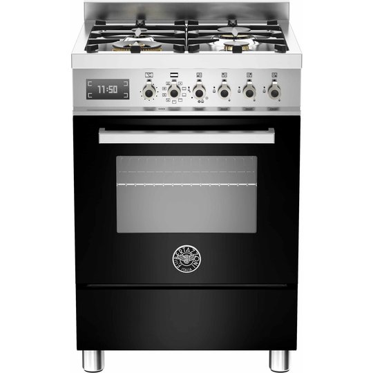Bertazzoni PRO604 Gasspis 60 cm, 1 ugn, 4 brännare, svart