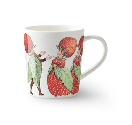 Elsa Beskow Mugg med handtag Familjen Jordgubb 40 cl