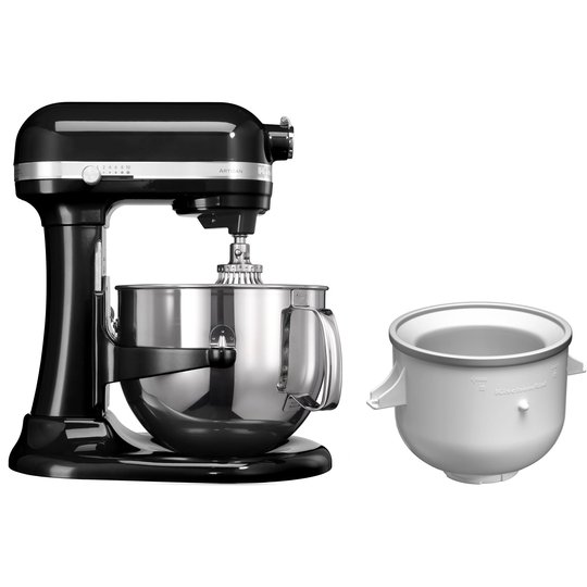 KitchenAid Artisan XL 7580EOB köksmaskin + glassmaskin, svart
