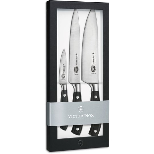 Victorinox Grand Mâitre Knivset 3 Knivar Svart