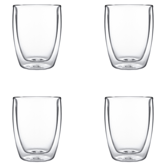 Mareld Dubbelväggat Kaffeglas 4-pack, medium