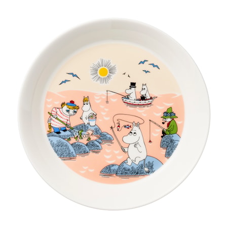 Mumin tallrik 19 cm Fiske