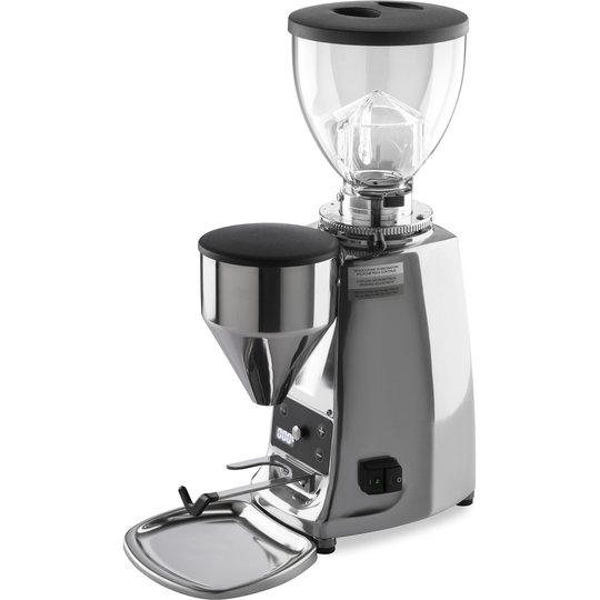 Mazzer Mini Electronic B Kaffekvarn Polerad Aluminium