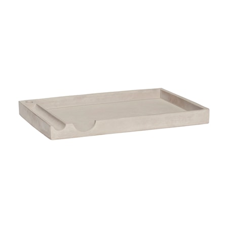 Skrivbordstillbehör 35x24xh3 cm - Cement