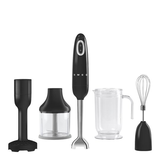 Smeg - 50's Style Stavmixer + tillbehör Svart