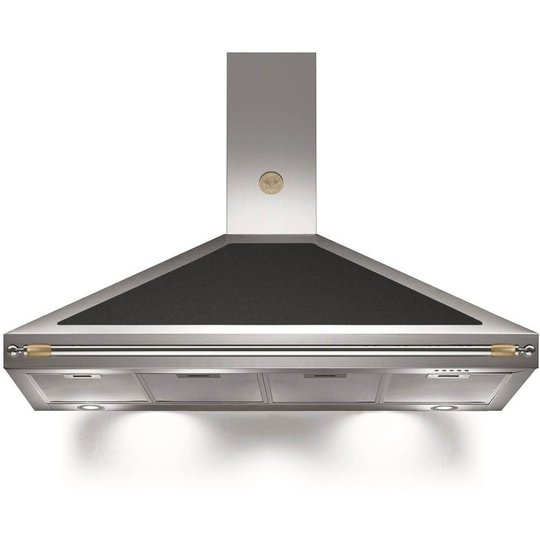 Bertazzoni Fläktkåpa K120HERNEA 120 cm, Heritage-serien, svart