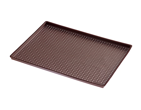 Pizzamatta Perforerad Silikon Brun 40x30 cm