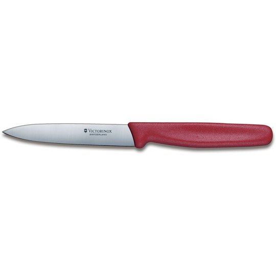 Victorinox Spetsig Skalkniv 10 cm Röd