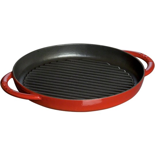 Staub Pure Grill Grillpanna Rund 26 cm, Röd