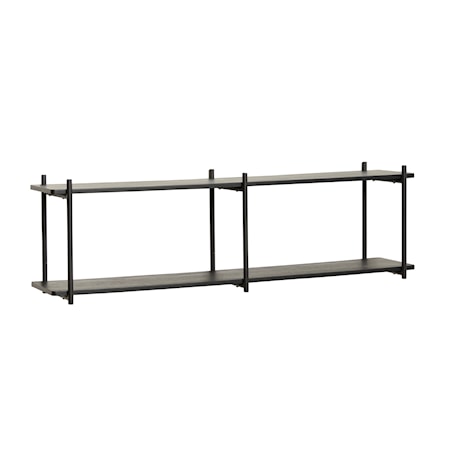 Hylla Ask/Metall FSC Svart