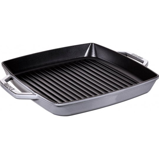 Staub Pure grill kvadratisk 33 cm grå