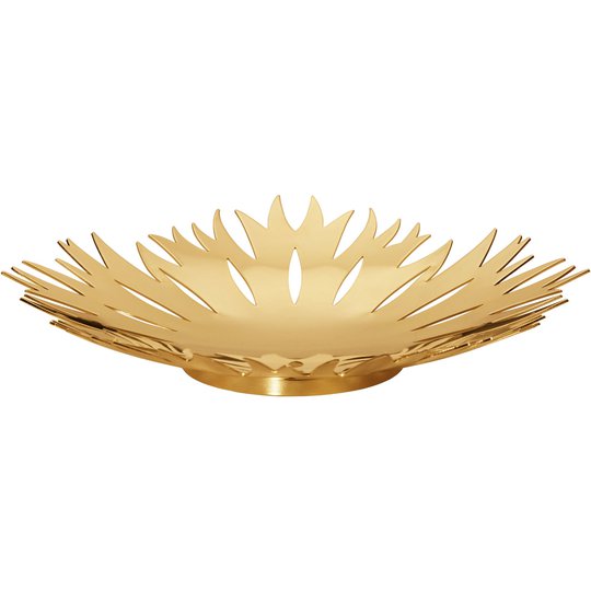 Georg Jensen Isblommor skål guld medium