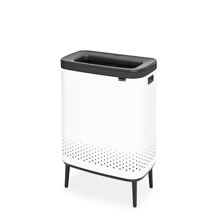 Bo Tvättkorg HI Vit Plastlock 2x45L
