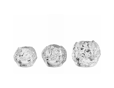 SNÖBOLL Ljuslykta 3-Pack