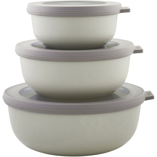 Rosti Mepal Skålset med Lock 3 st Cirqula Nordic White