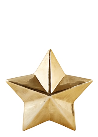 Figur Stjärna Guld 12x12 cm