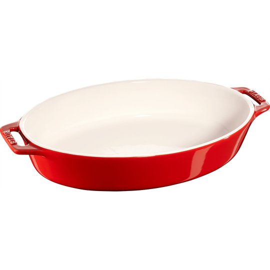 Staub Oval Form 29 cm, Röd