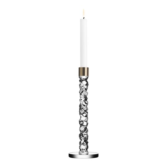 Orrefors - Carat Ljusstake 29,7 cm Mässing