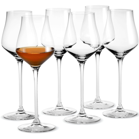 Holmegaard Perfection Spritglas 5 cl 6 st, Klar