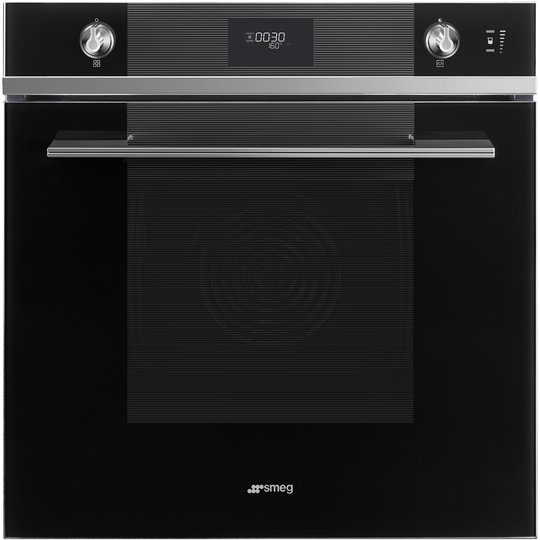 Smeg Pyrosteam inbyggnadsugn, 60 cm, svart