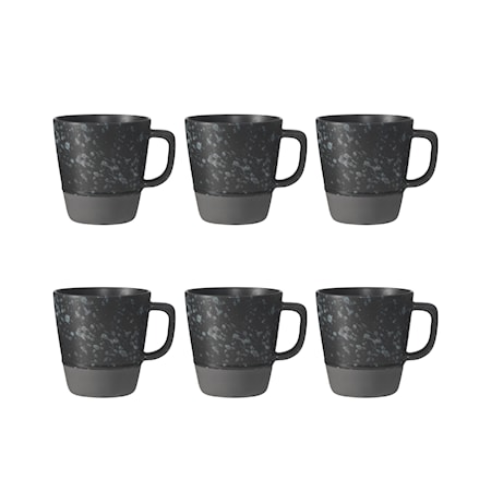 Raw Mugg Handtag 30 cl Svart 6st