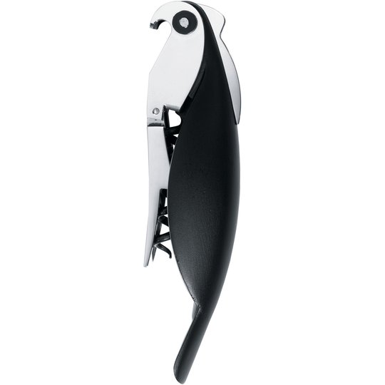 Alessi Parrot Korkskruv Svart
