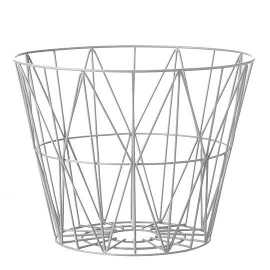Ferm Living - Wire Korg 40 cm Ljusgrå