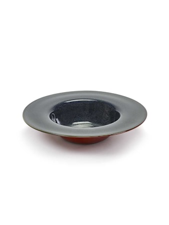 Degustation Djup tallrik Liten Rund 21,3 cm Mörkblå/Rost