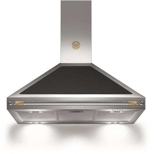 Bertazzoni Fläktkåpa K90HERNEA 90 cm, Heritage-serien, svart