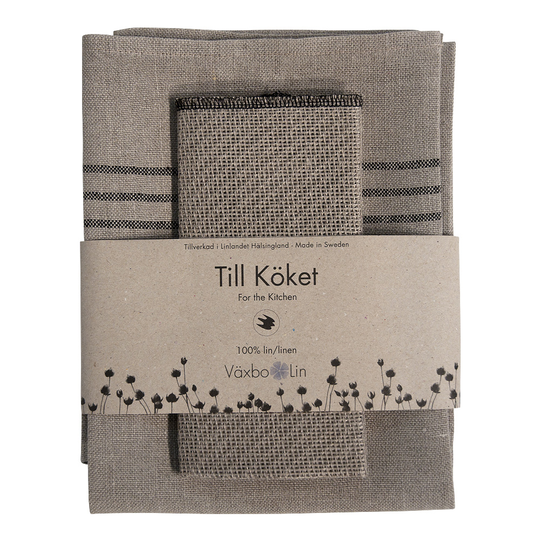 Växbo Lin - Sara Set Handduk/Trasa 50x70 cm Natur