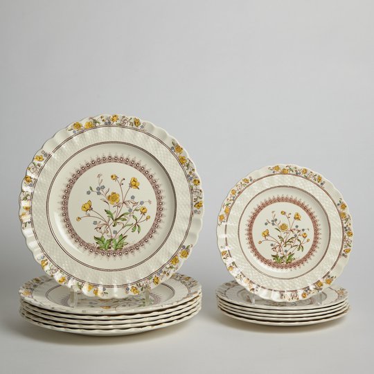 Spode - SÅLD Tallrikar 6 st och Assietter 6 st " Buttercup"