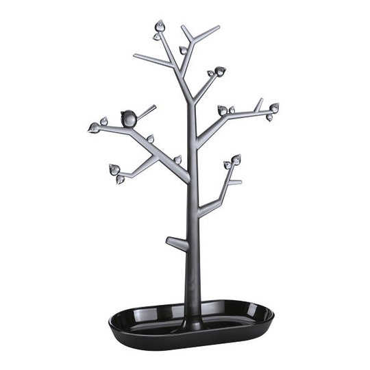 Koziol - pi:p Smyckesträd Large Transparent Grey/Cosmos Black