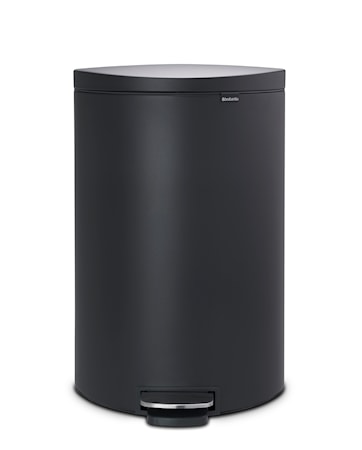 Soptunna med Pedal & Plasterinnerhink Svart 40 L