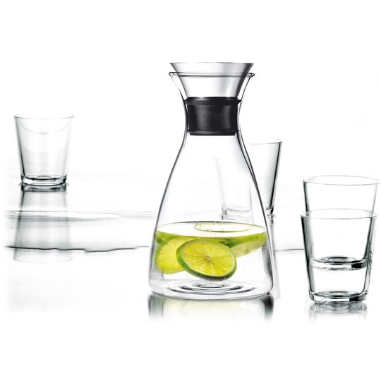 Eva Solo Karaff droppfri 1,0 l. med 4 glass