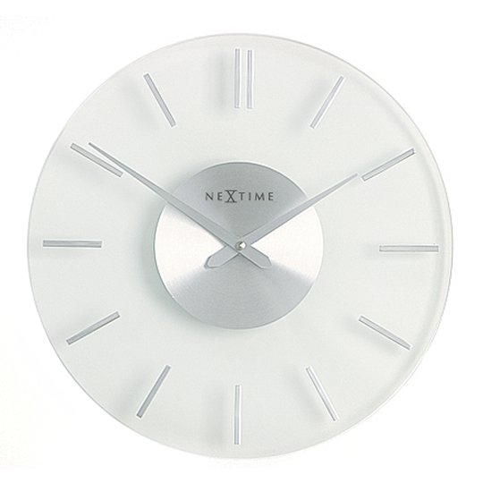 NeXtime - Stripe Väggklocka 31 cm Frostad