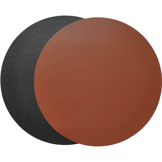 Aida Quadro vändbar bordstablett 38 cm. svart/brun