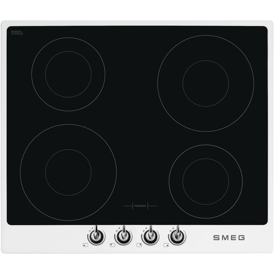Smeg 60 cm Victoria Induktionshäll med Ram, Vit