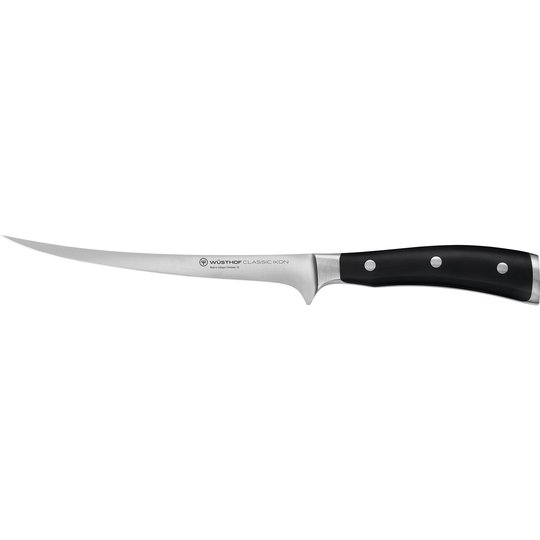 Wüsthof Classic Ikon Filékniv Svart 18 cm