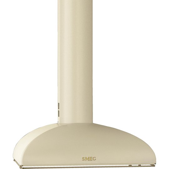 Smeg 90 cm Colonial Väggmonterad Fläkt, Creme/Antik Mässing
