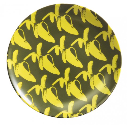 Lisa Bengtsson Porslinstallrik 20 cm GO BANANAS! Yellow Fellow