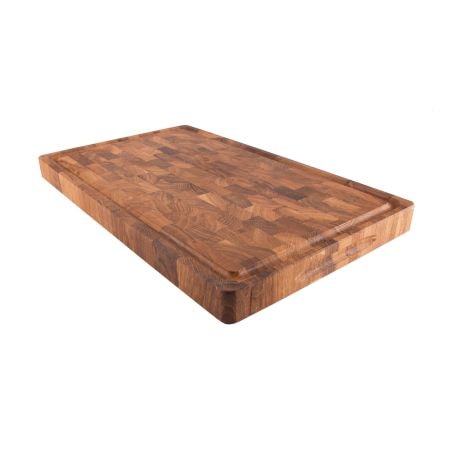 Skärbräda Ek Stavlimmad med Ränna 40x25 cm