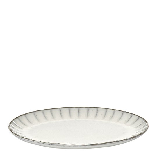 Serax - Serax Inku Tallrik oval 25 cm Vit