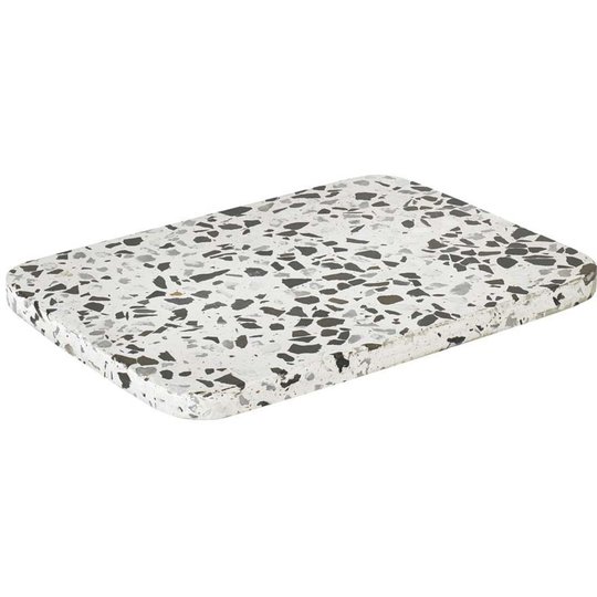 Blomus Omeo Bricka Svartvit Terrazzo 20 X 15 cm