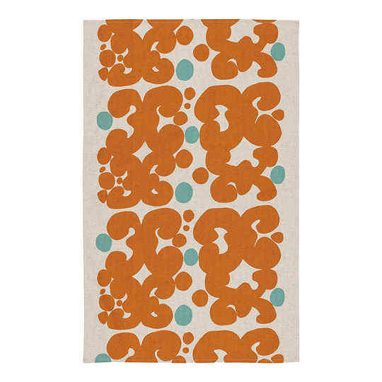 Marimekko - Keidas Kökshandduk 43x70 cm Orange/Turkos