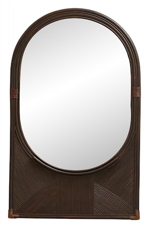 Tura Spegel Med Hylla Medium Brun