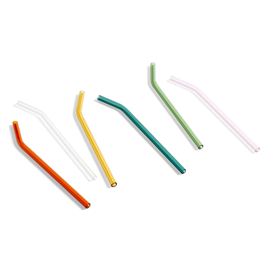 HAY Sip Smooth sugrör, 6-pack, multicolor