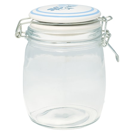 Laerke Glasburk 0,75l Vit/Mönster