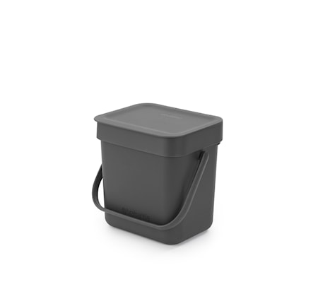 Avfallshink Sort & Go 3 L Grå